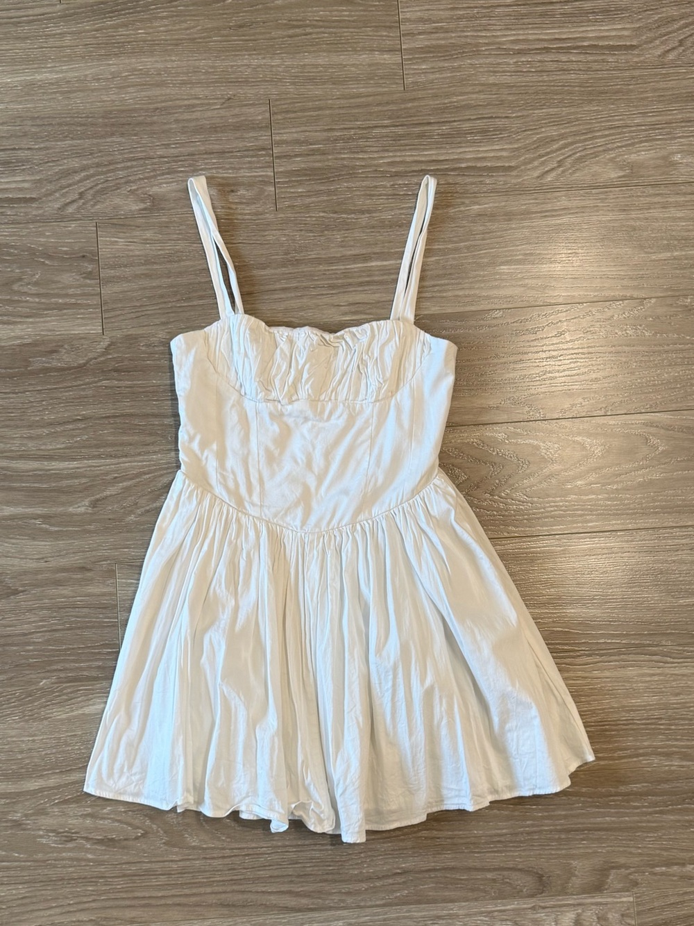 Zara White Corset Inspired Mini Dress